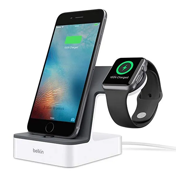 Buy Belkin PowerHouse Charge Dock for Apple Watch & iPhone - F8J200TTWHT Online