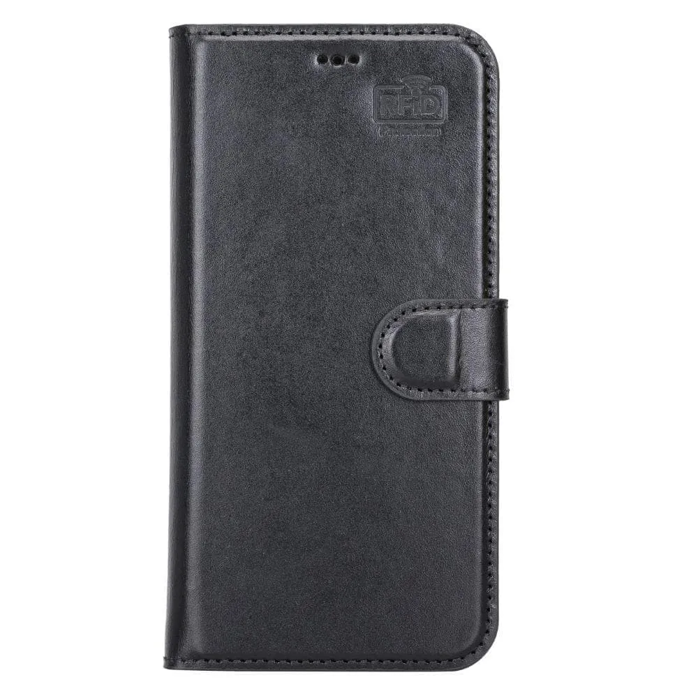 Carter iPhone 13 Mini Detachable Wallet Case, Rustic Black