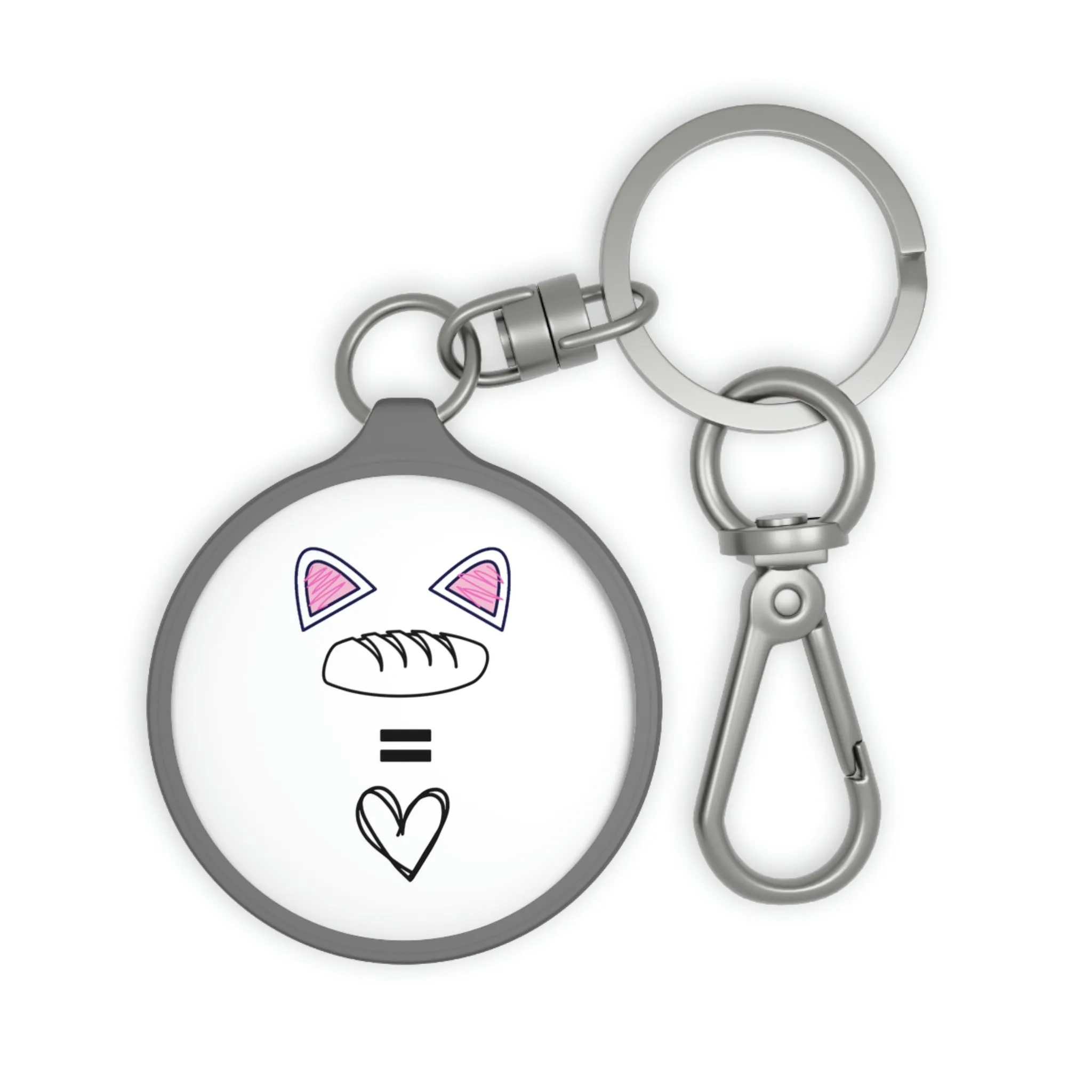 cat loaf Keyring Tag