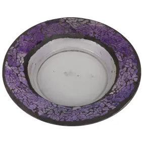 Cello Candle Charger - Purple Pebbles