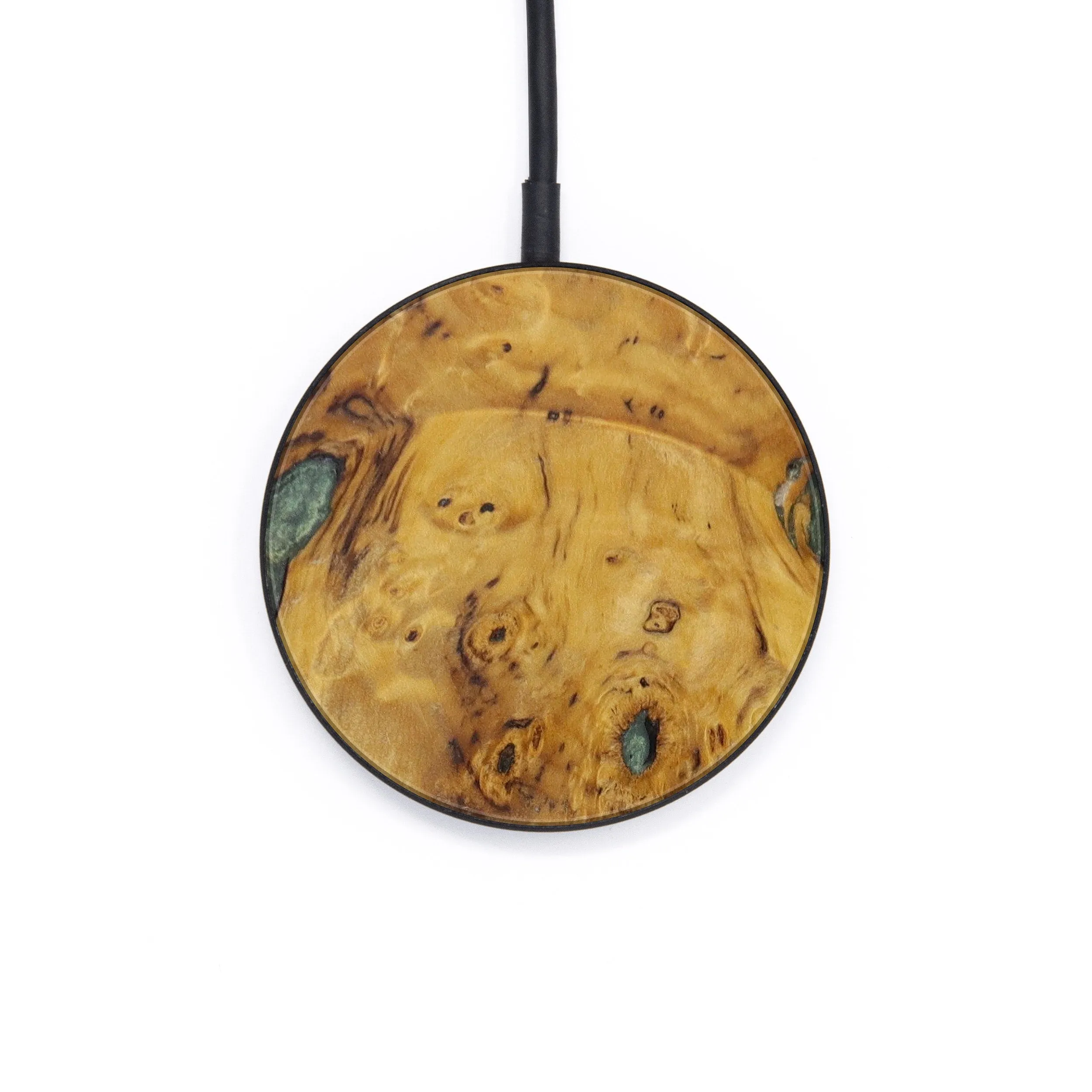 Circle Burl Wood Wireless Charger - Maite (Buckeye Burl, 612495)