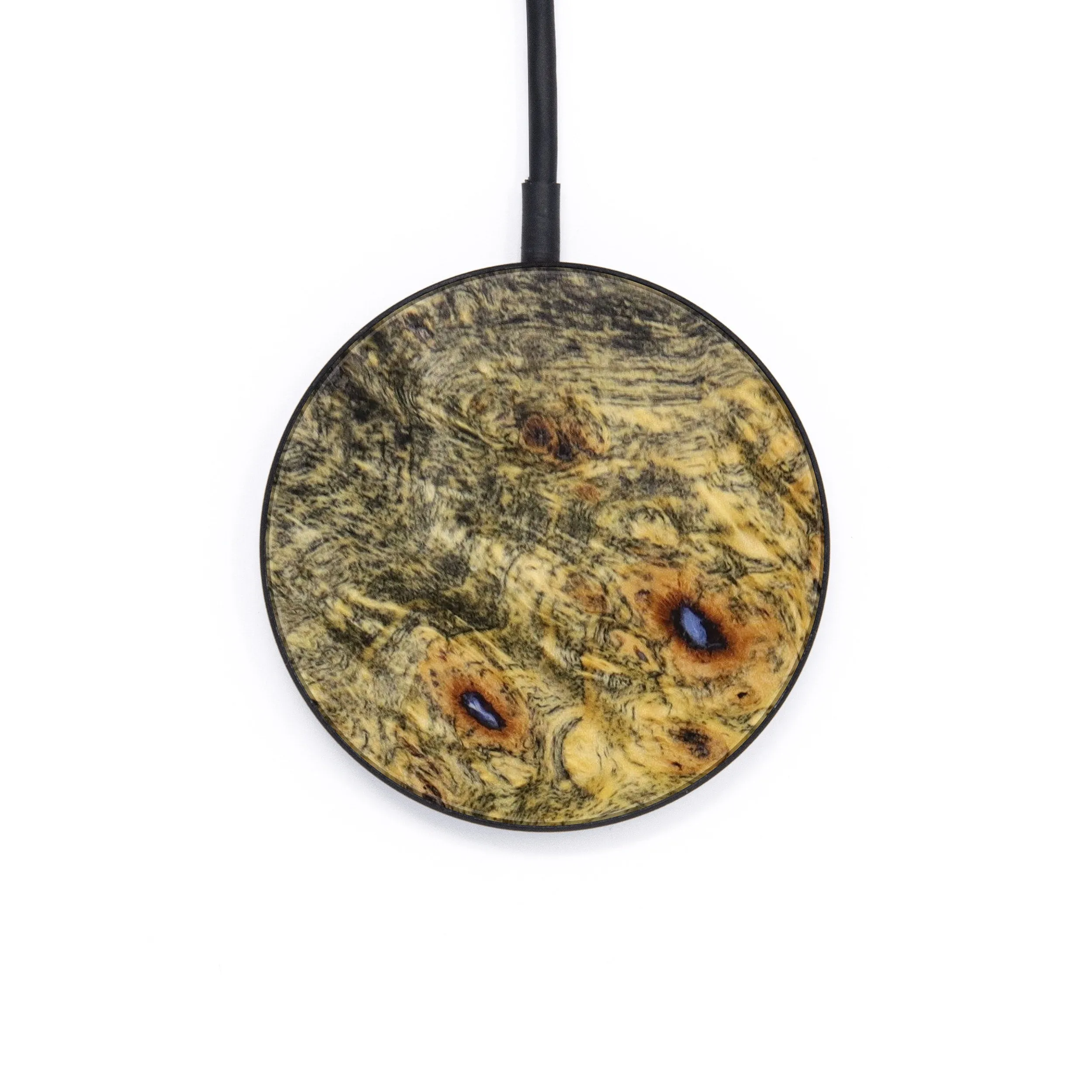 Circle Burl Wood Wireless Charger - Norman (Wood Burl, 643454)