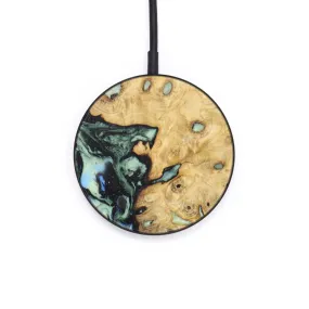 Circle Wood Resin Wireless Charger - Abdullah (Green, 620969)