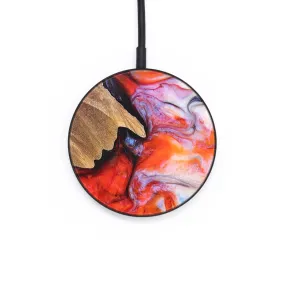 Circle Wood Resin Wireless Charger - Alondra (Fire & Ice, 693367)