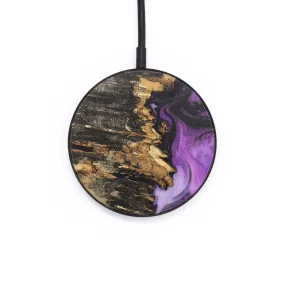 Circle Wood Resin Wireless Charger - Ashanti (Purple, 664374)