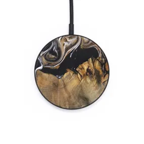 Circle Wood Resin Wireless Charger - Athena (Black & White, 696436)