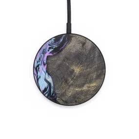 Circle Wood Resin Wireless Charger - Bentley (Purple, 671667)