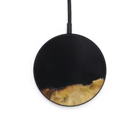 Circle Wood Resin Wireless Charger - Betzy (Pure Black, 613317)