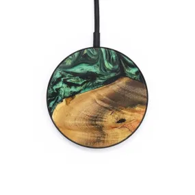 Circle Wood Resin Wireless Charger - Caiden (Green, 704139)