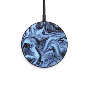 Circle Wood Resin Wireless Charger - Clint (Blue, 664365)