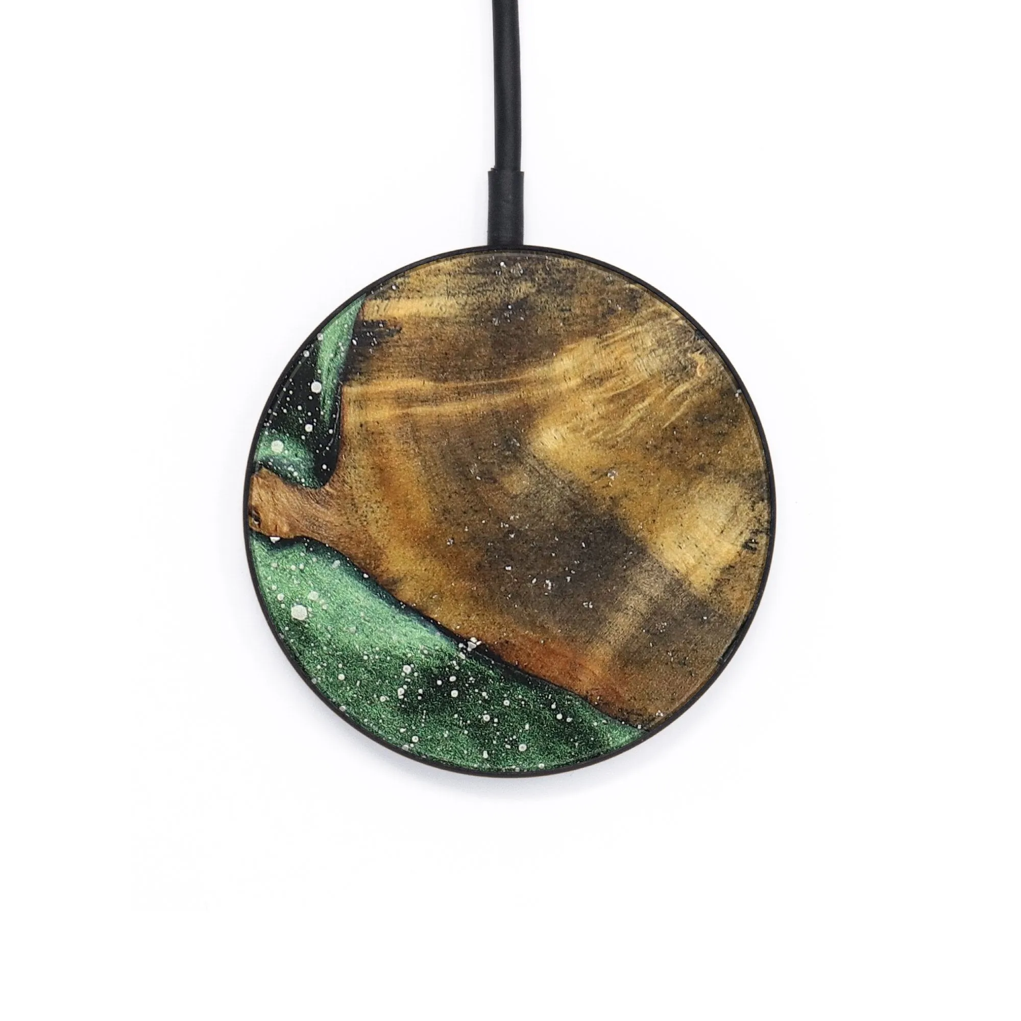 Circle Wood Resin Wireless Charger - Daleyza (Cosmos, 704183)