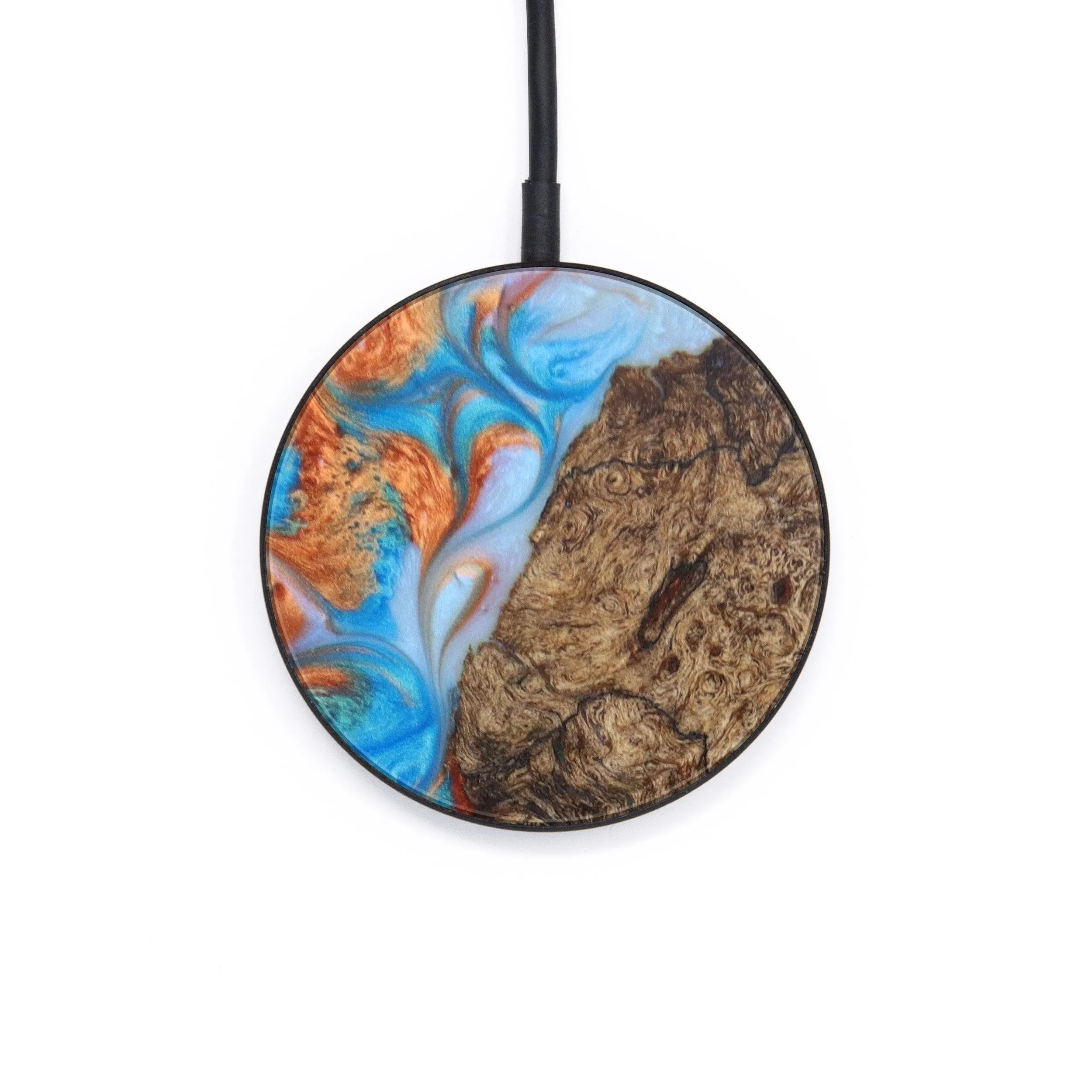 Circle Wood Resin Wireless Charger - Dorthy (Artist Pick, 622528)