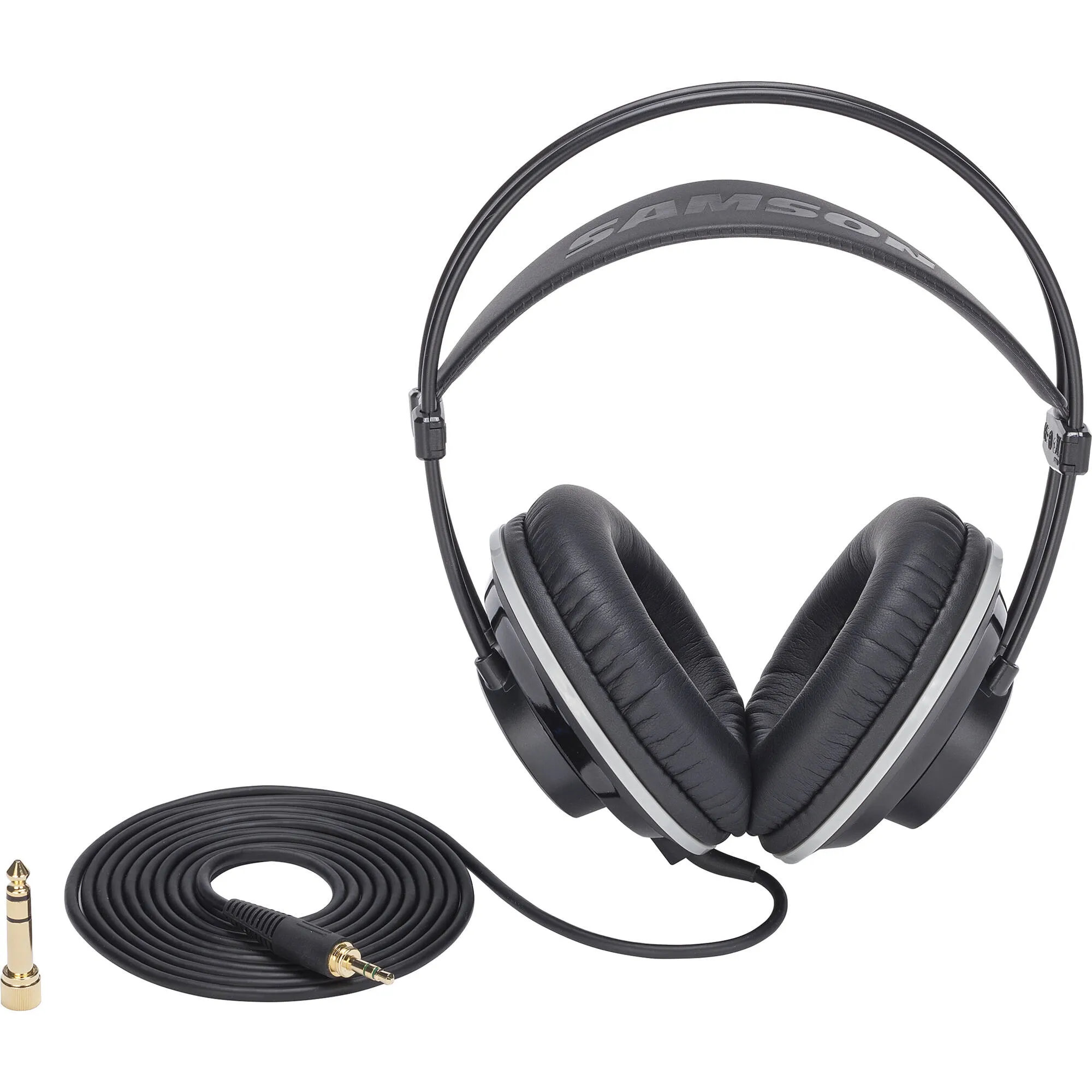 [CLEARANCE] Samson SR990 Closed-Back Studio Reference Headphones Over-Ear with 20Hz to 20KHz Frequency Range Velour Protein-leather Earpads Neodymium Drivers for Audio Engineering Mixing Playback