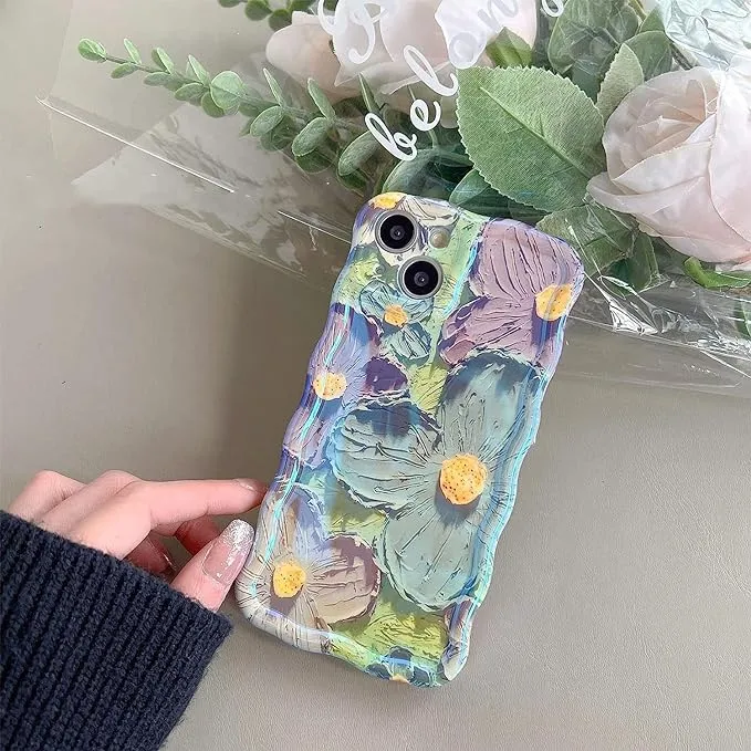 Colorful Oil Painting Exquisite Phone Case for iPhone 14 PRO