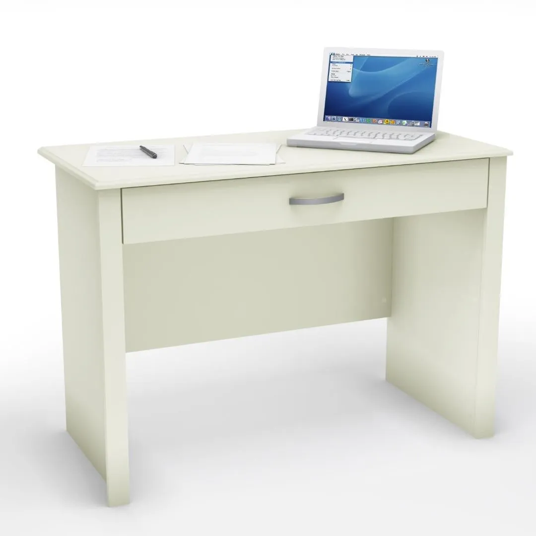 Contemporary White Laptop Computer Desk