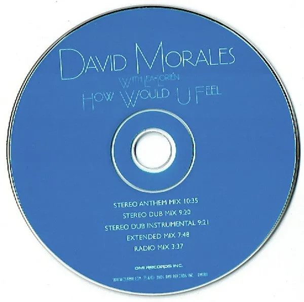 David Morales With Lea-Lorién - How Would U Feel  (CD, Single, Car) (VG )