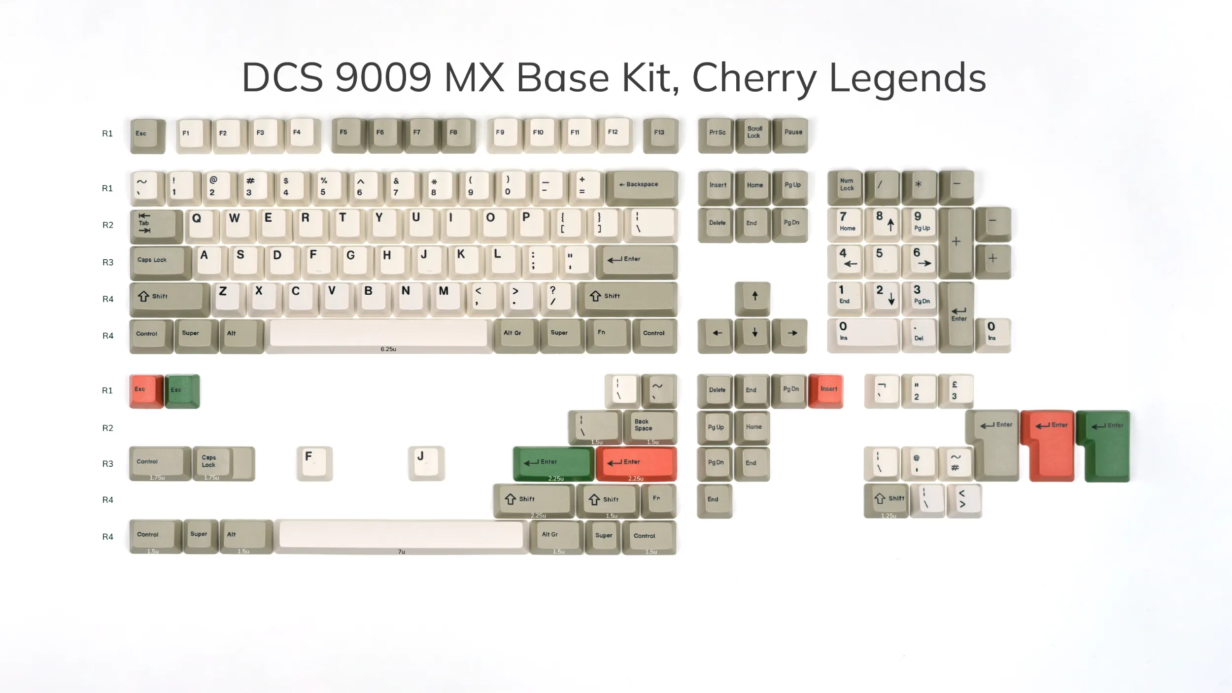 DCS 9009 Keycaps