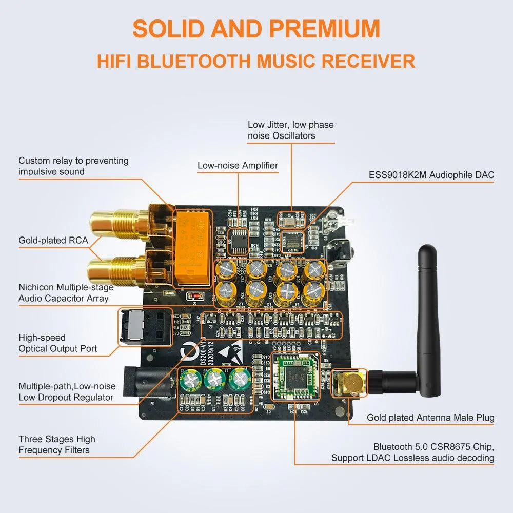 DS200Pro Bluetooth Hi-Fi Receiver