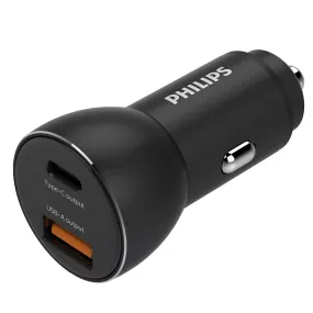 Dual Port Car Charger 1 C 1 A Ports