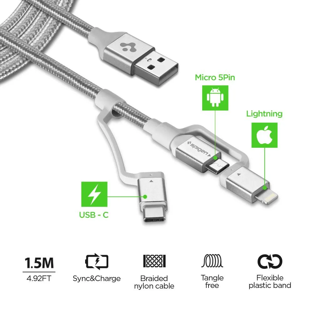 DuraSync 3-in-1 Charger Cable