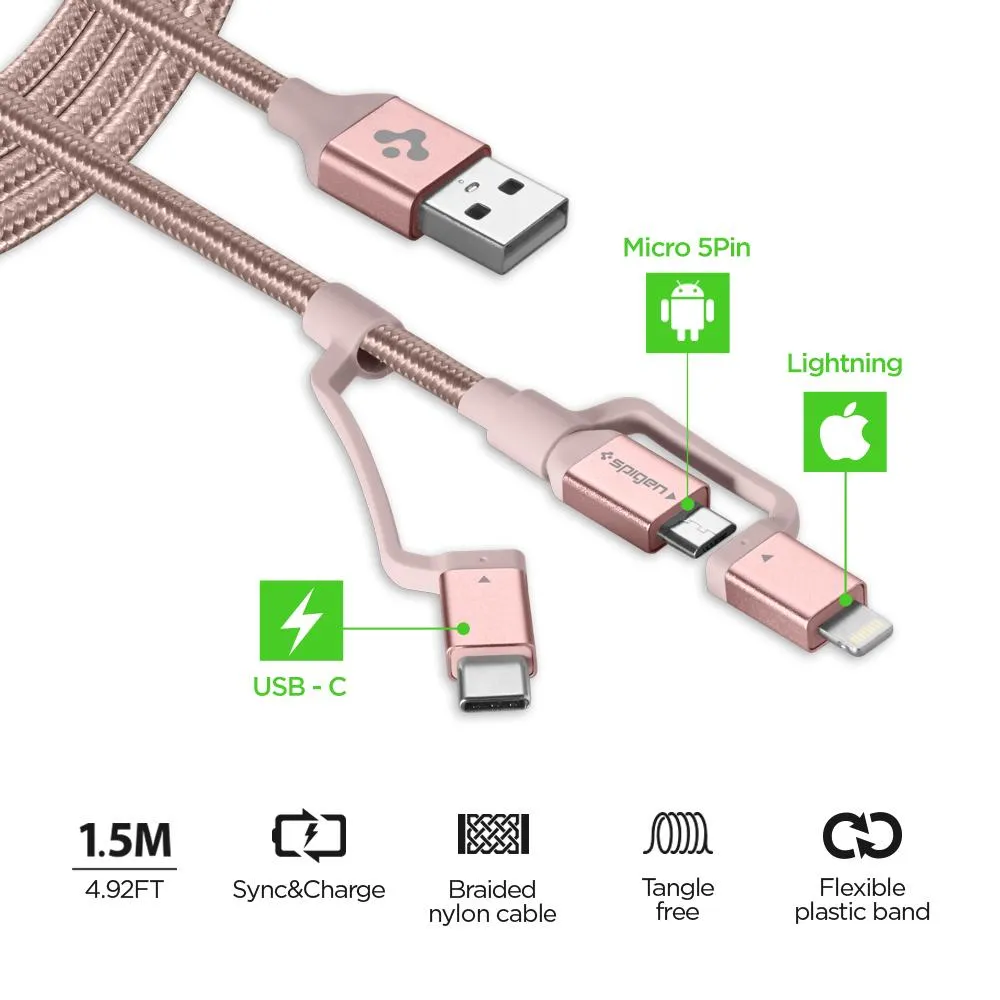 DuraSync 3-in-1 Charger Cable