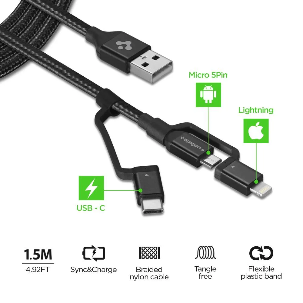 DuraSync 3-in-1 Charger Cable