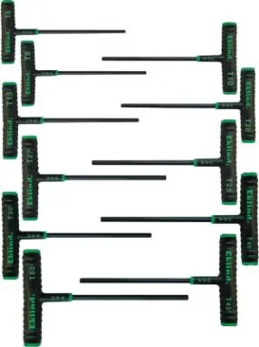 Eklind® Tool 11 KEY TORX POWER T KEYSET IN POUCH 6" ARM, 68691