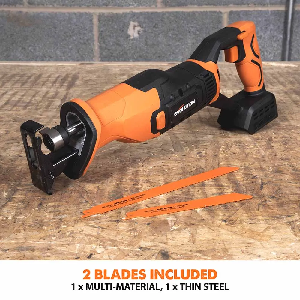 Evolution Cordless R150RCP-Li Reciprocating Saw 18v Li-Ion EXT Inc Multi-Material Blades