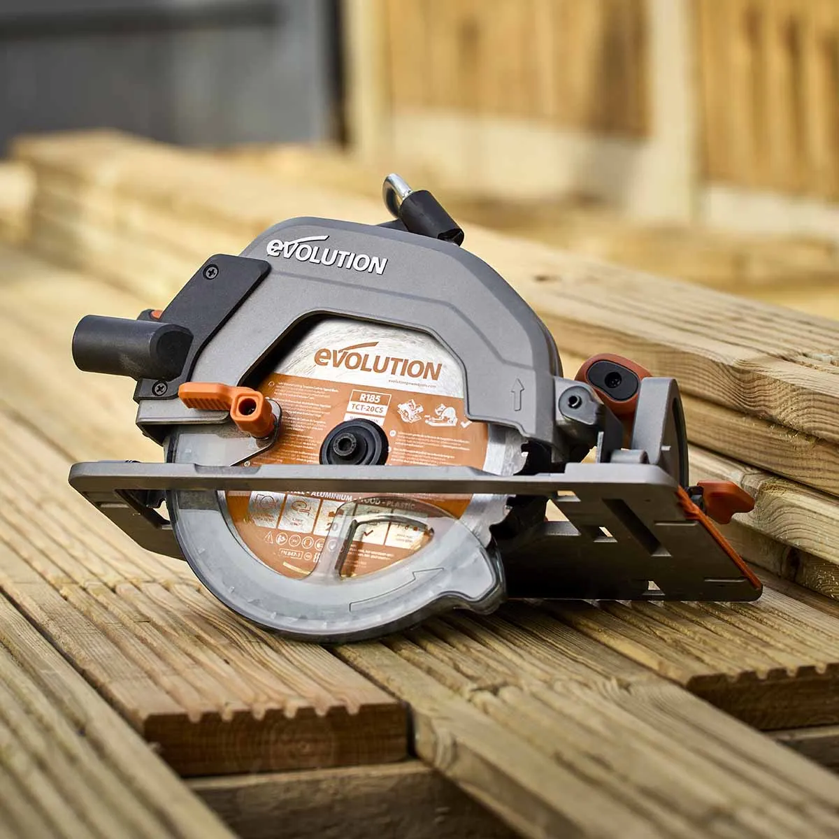 Evolution R185CCS-Li 185mm Brushless 18v Circular Saw Li-Ion EXT Inc Multi-Material Blade