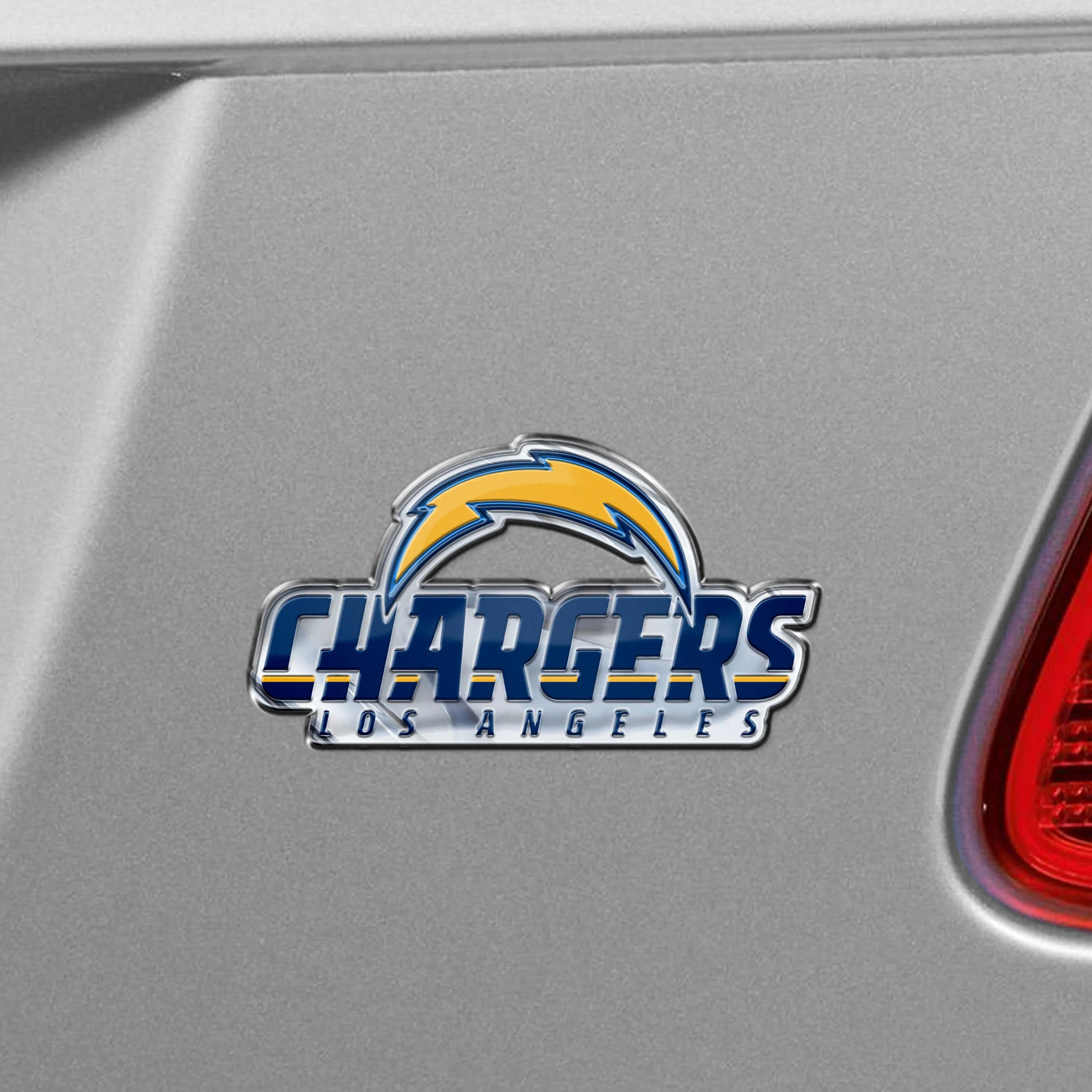 Fanmats Los Angeles Chargers Heavy Duty Aluminum Embossed Color Emblem - Alternate