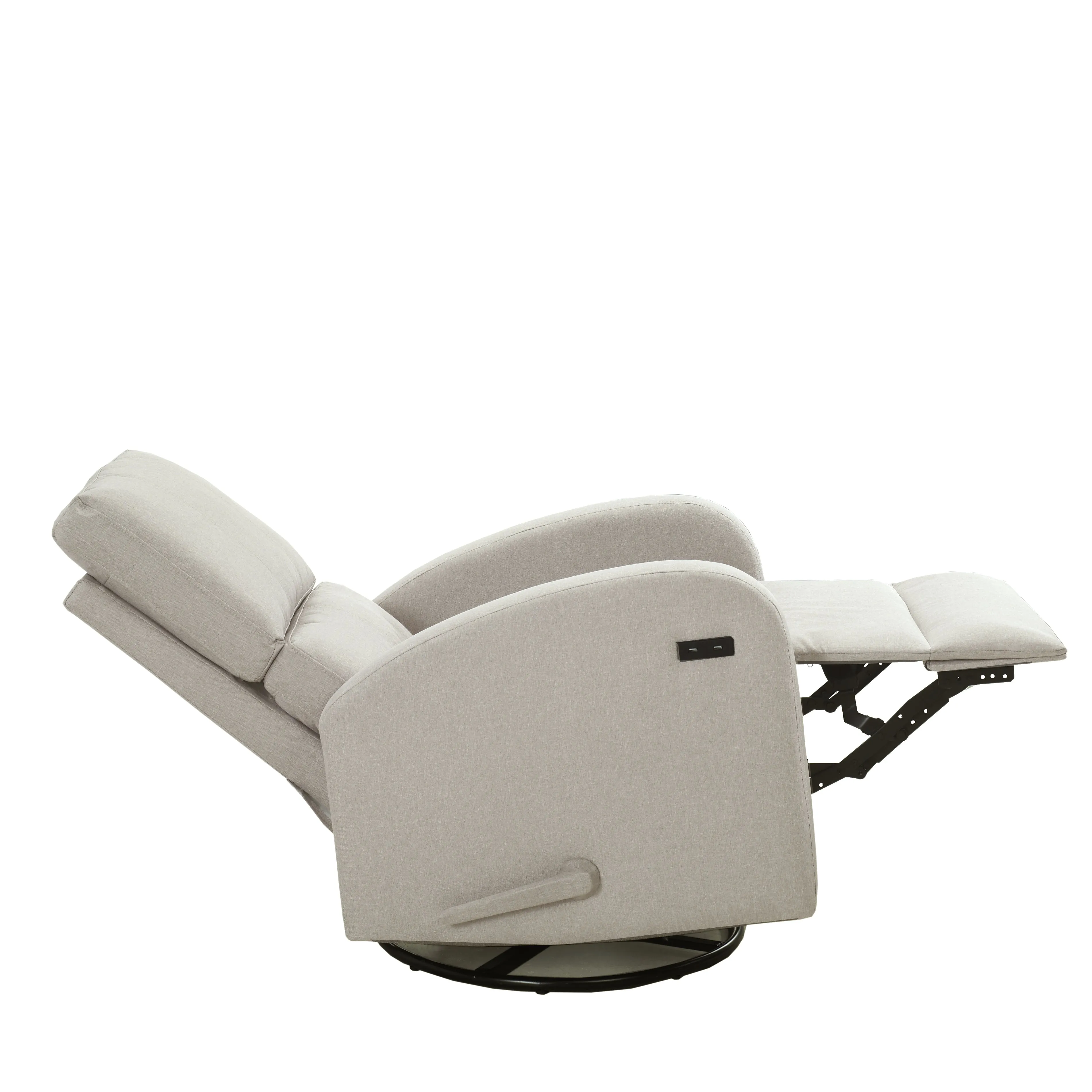 Fauteuil Pivotant Manuel avec port USB - Beige