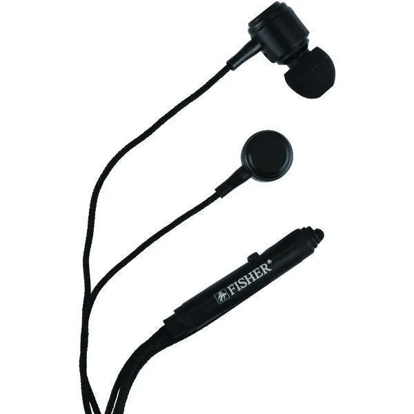 Fisher FEP600K Tune Sound Digital Stereo Earbuds with Microphone (Black)