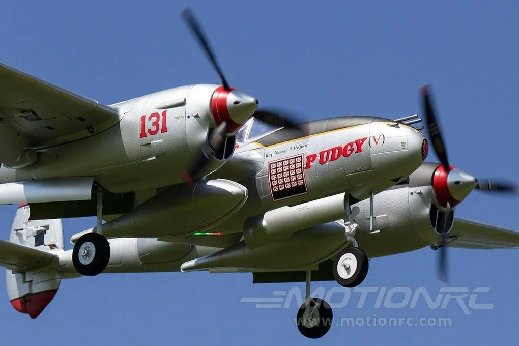 FlightLine P-38L Lightning "Pacific Silver" 1600mm (63") Wingspan - PNP