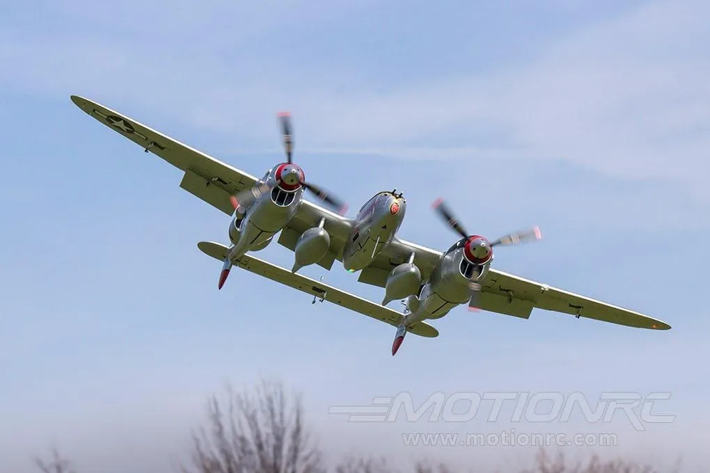 FlightLine P-38L Lightning "Pacific Silver" 1600mm (63") Wingspan - PNP