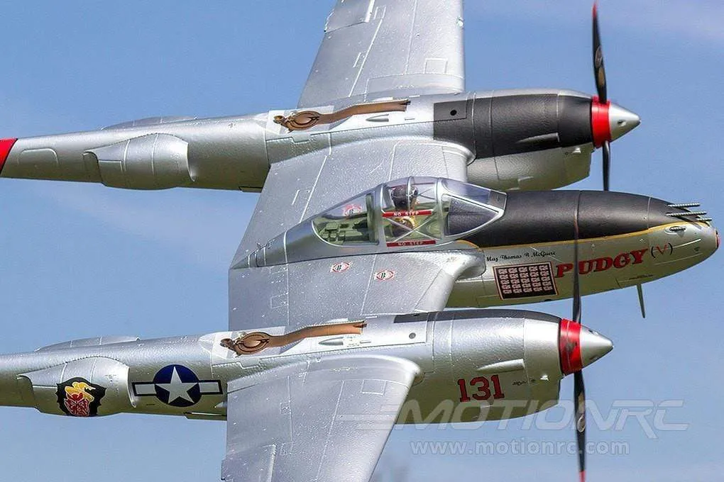 FlightLine P-38L Lightning "Pacific Silver" 1600mm (63") Wingspan - PNP