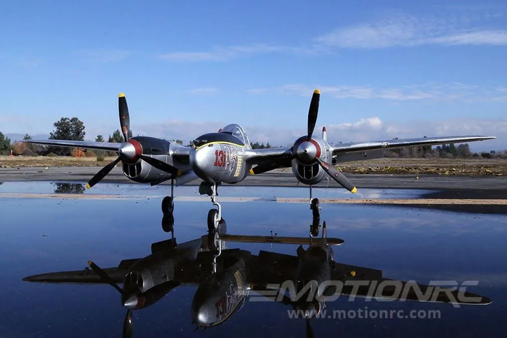 FlightLine P-38L Lightning "Pacific Silver" 1600mm (63") Wingspan - PNP