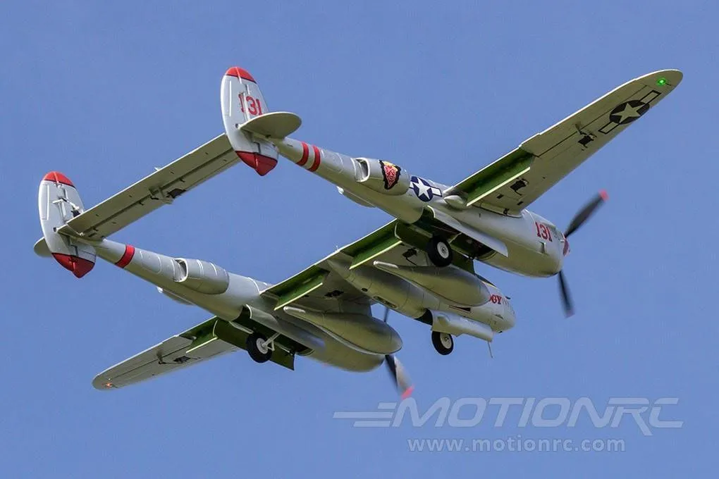 FlightLine P-38L Lightning "Pacific Silver" 1600mm (63") Wingspan - PNP