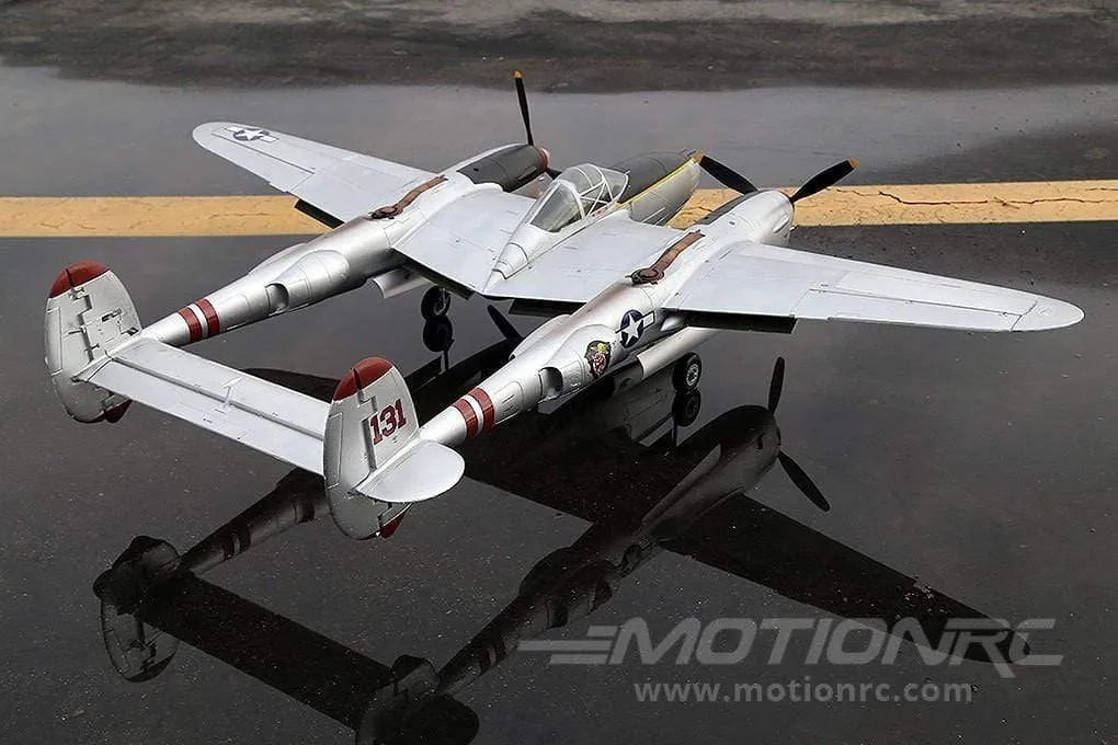 FlightLine P-38L Lightning "Pacific Silver" 1600mm (63") Wingspan - PNP