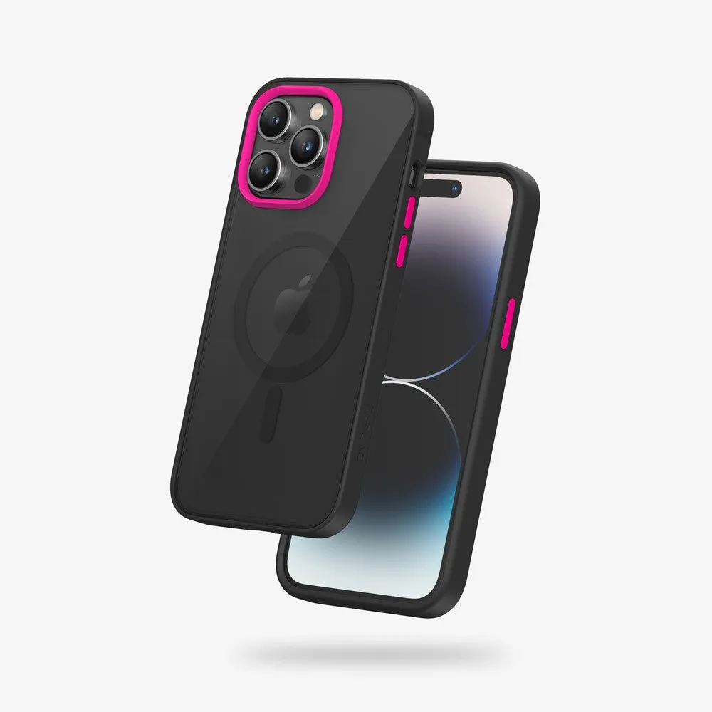 FLOLAB Surtect Tri-Fusion Magnetic for iPhone 14 Series Phone Case Black