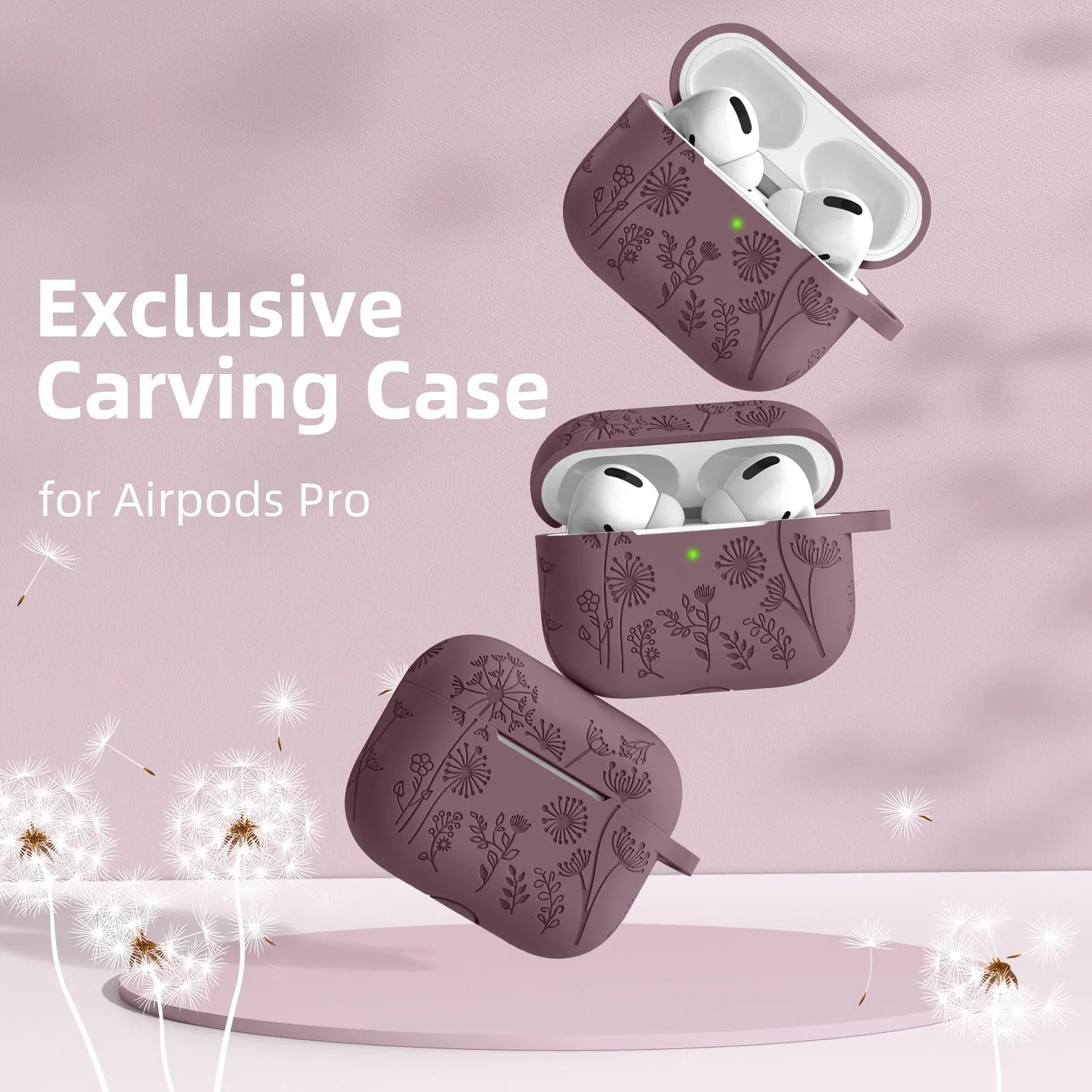 Floral Delight Silicone Cover for AirPods Pro 2nd/1st Generation Case