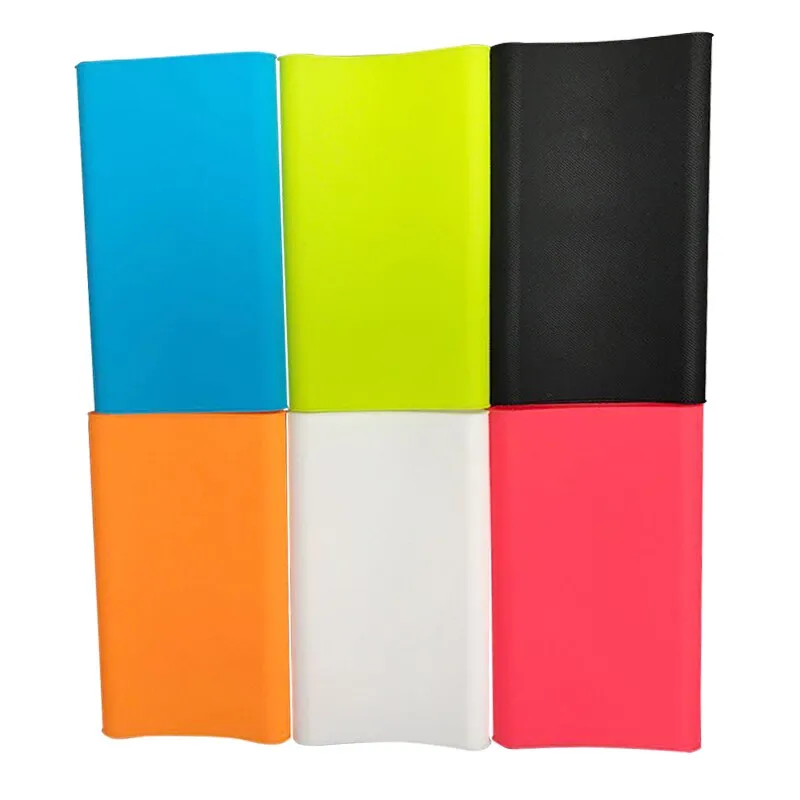 For Xiaomi Powerbank Case for 5000 10000 20000 mAh Mi Power Bank Silicon Case Rubber Cover for Portable External Battery Pack