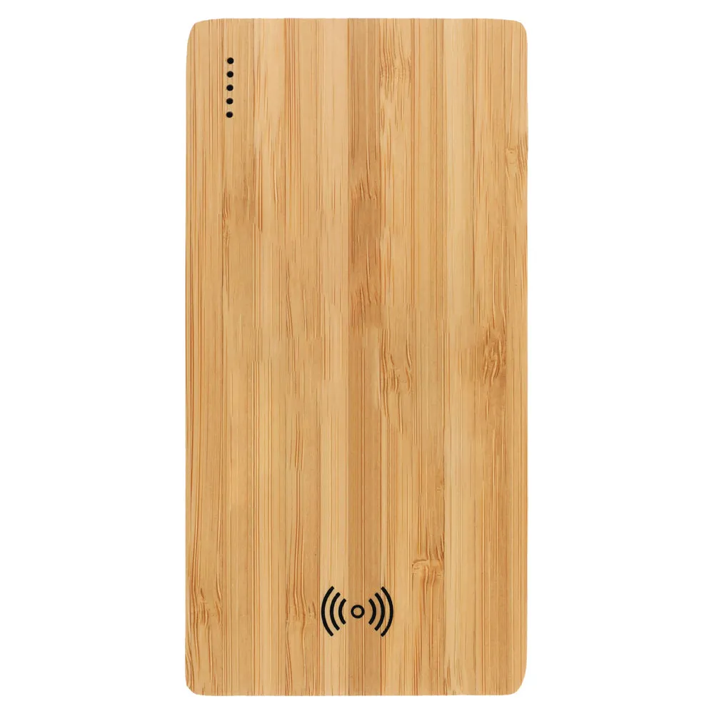 FSC® 100% Bamboo 5000 mAh Wireless Power Bank