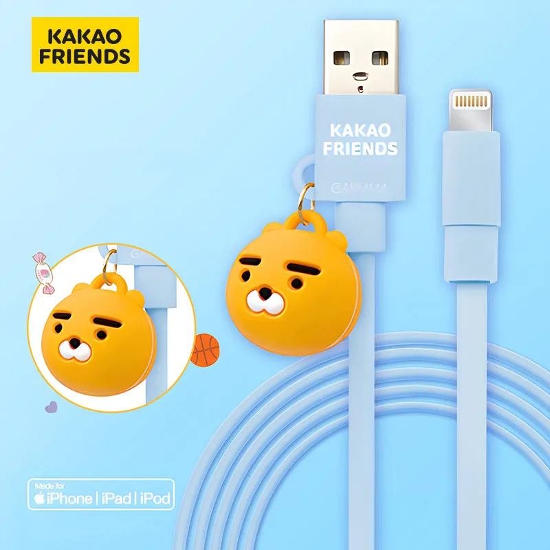 GARMMA Kakao Friends 1.2M Doll Dangler MFI Lightning Cable for Apple iPhone iPad iPod