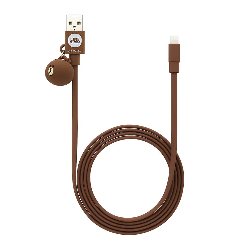 GARMMA Line Friends 1.2M Doll Dangler MFI Lightning Cable for Apple iPhone iPad iPod