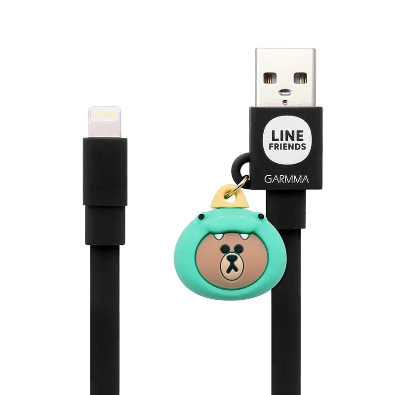 GARMMA Line Friends 1.2M Doll Dangler MFI Lightning Cable for Apple iPhone iPad iPod