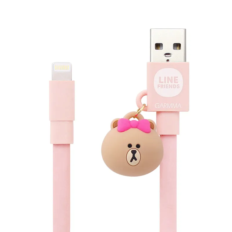 GARMMA Line Friends 1.2M Doll Dangler MFI Lightning Cable for Apple iPhone iPad iPod