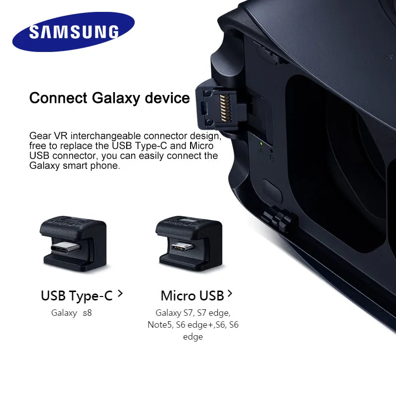 Gear VR 4.0 3D Glasses Gyro Sensor Virtual Reality Helmet Built For Samsung Galaxy Note5 Note 7 S6 S6 Edge  S7 S8 S8plus S7 Edge