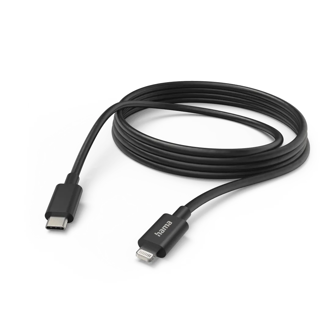 Hama 3M USB-C to Lightning Charging & Data Cable - Black | 472229