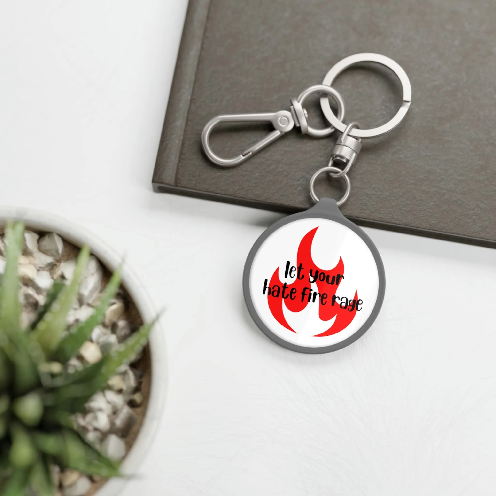 hate fire  Keyring Tag