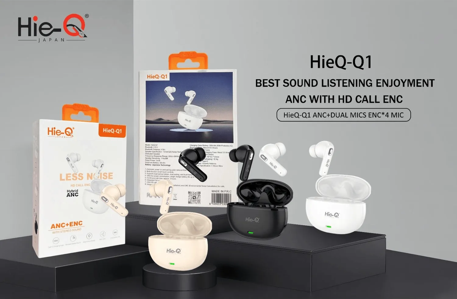 Hie-Q Japan Wireless Earbuds - Q1